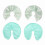 Reusable Breast Gel Pads Hot/Cold Green 1