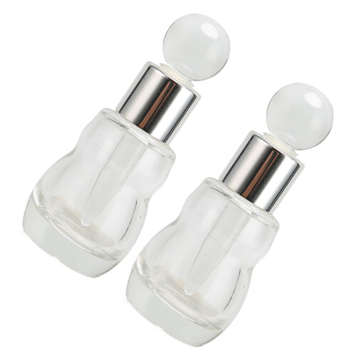 2x Glasparfümflasche 8ml Nachfüllbar mit Tropfstab 1