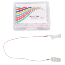 (Monaural) Sound Aid Clip Lanyard transparent pink M, Mono