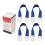 4x Verstelbare Elastische Medische Bloedband Blauw 1