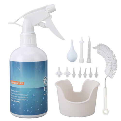 Ear Washer Kit Wax Removal 7 Nozzles Brush