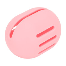 (Pink) Makeup-Schwammhalter aus Silikon, doppelseitig, belüftet