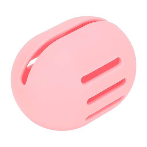 (Pink) Makeup-Schwammhalter aus Silikon, doppelseitig, belüftet