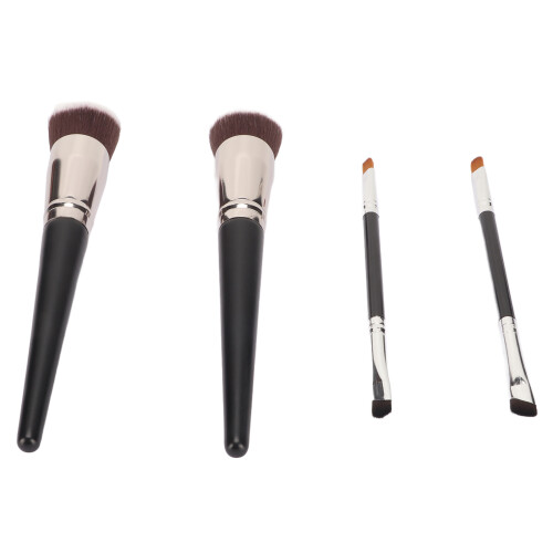 4x Angled Eyeliner Brushes, Strong Grip, Portable 2