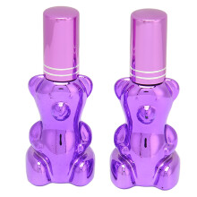 2 Stk. Bär-Parfüm-Sprayflasche 12ml lila undichtfest