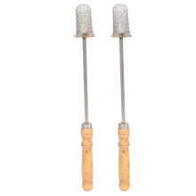 2x Cupping Booster Steekstaaf Katoenen Kop Roestvrij Staal