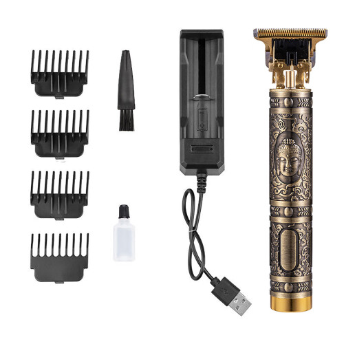 Elektrische haartrimmer, titanium, oplaadbaar