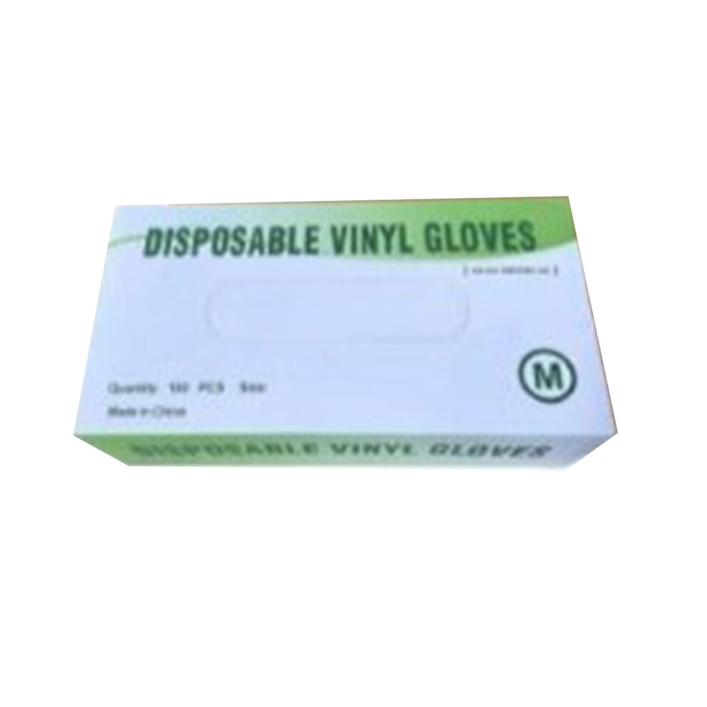100Pcs Disposable Clear Pvc Gloves Powder Free 461605470160