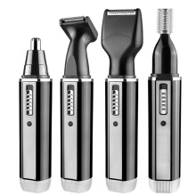 4-in-1 Akku-Nasenhaarschneider Schwarz