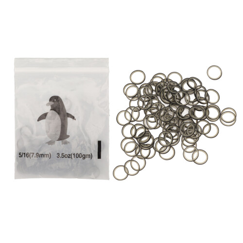 (Black) 500x Zahnspangen-Gummibänder 7,9mm gemischt