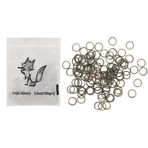 (Black) 500 stuks orthodontische elastieken, 6.35mm, gemengd