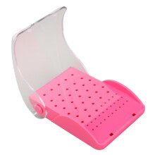 (Pink) Dental-Bur-Organizer 60-Loch Autoklavierbar Blau