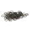 (Black) 500x Zahnspangen-Gummibänder 7,9mm gemischt 4
