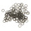 (Black) 500 stuks orthodontische elastieken, 6.35mm, gemengd 2