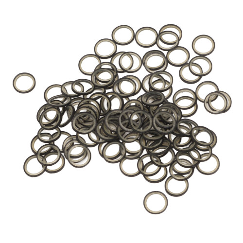 (Black) 500 stuks orthodontische elastieken, 6.35mm, gemengd 1