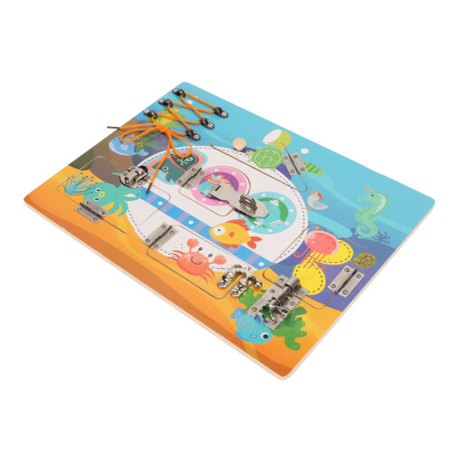 Wooden Sensory Board for Elderly Cognitive Support 2