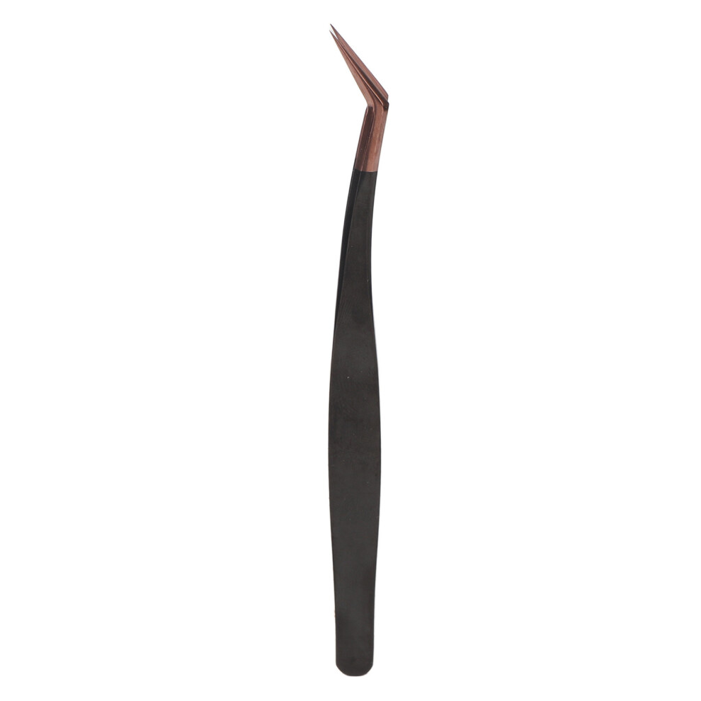 Gold (Volume Tweezers) Stainless Steel Eyelash Tweezers Volume False Lashes Rose
