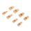 8pcs Finger Splints Straightening Plastic Support Skin Color 2