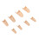 8pcs Finger Splints Straightening Plastic Support Skin Color 4