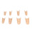 8pcs Finger Splints Straightening Plastic Support Skin Color 3