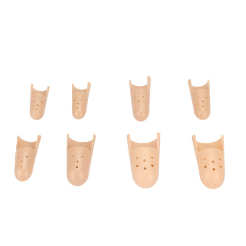 8pcs Finger Splints Straightening Plastic Support Skin Color 2