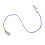 (Single Ear) Hearing Protector Lanyard Blue Transparent Double Ear Clip 5