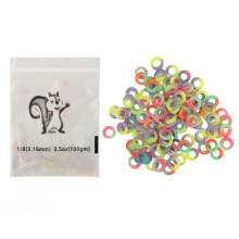 (Assorted Color) 500st Orthodontische Elastieken Band Zwart Tandheelkunde