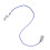 (Single Ear) Hearing Protector Lanyard Blue Transparent Double Ear Clip 3