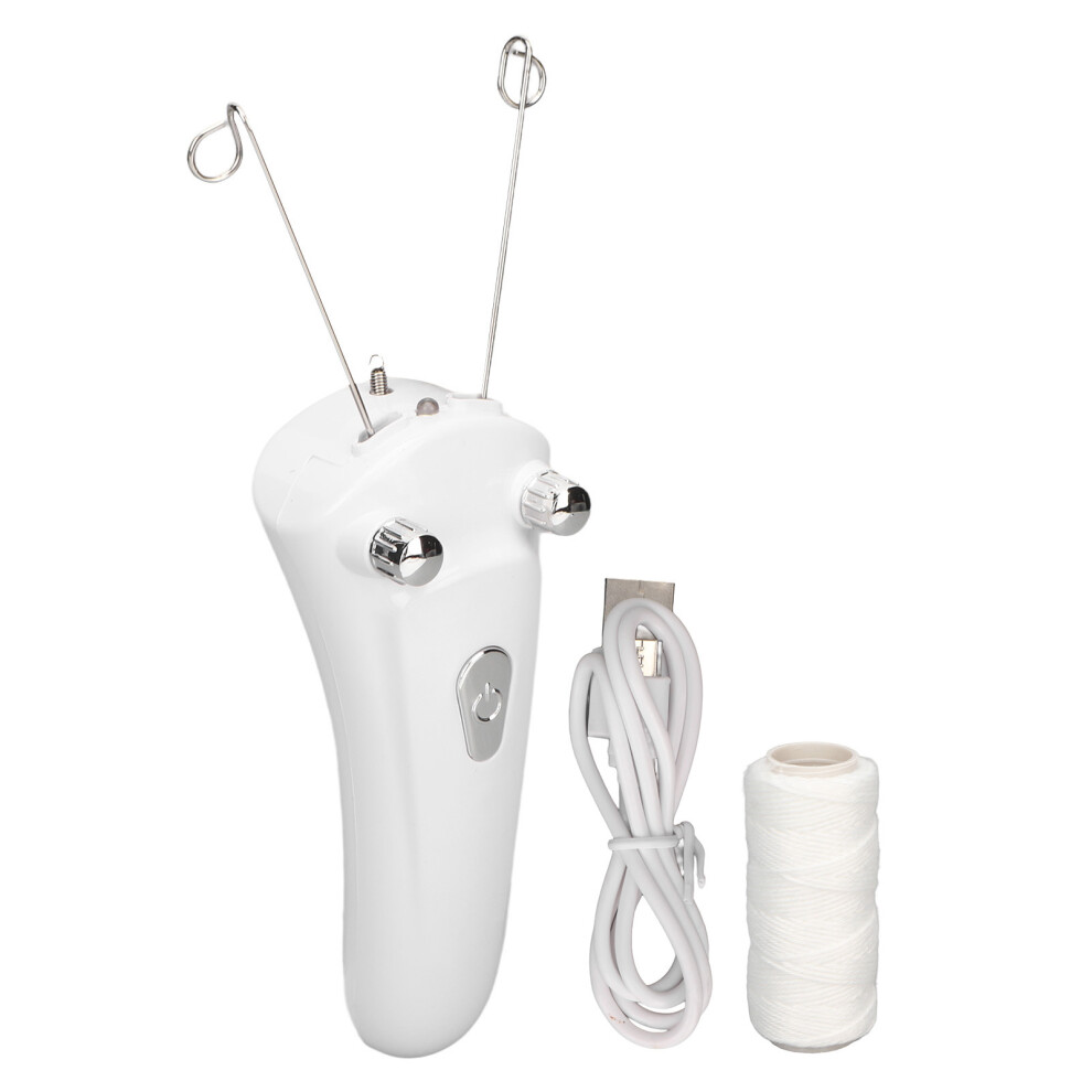 Light Led Electric Cotton Thread Epilator Usb Rechargeable Facial