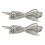 2x 4.9ft TENS Wire Grey Pin Type 5521 2856 1