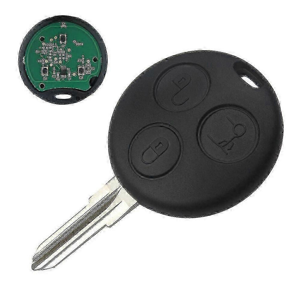 Kikidex (As Show, One Size) 433.92Mhz 3 Buttons Smart Remote Key For Benz Smart Fortwo Forfour Roadster Zekai