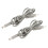 2x 4.9ft TENS Wire Grey Pin Type 5521 2856 4