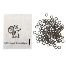 (Black) 500st Orthodontische Elastieken Band Zwart Tandheelkunde