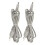 2x 4.9ft TENS Wire Grey Pin Type 5521 2856 2