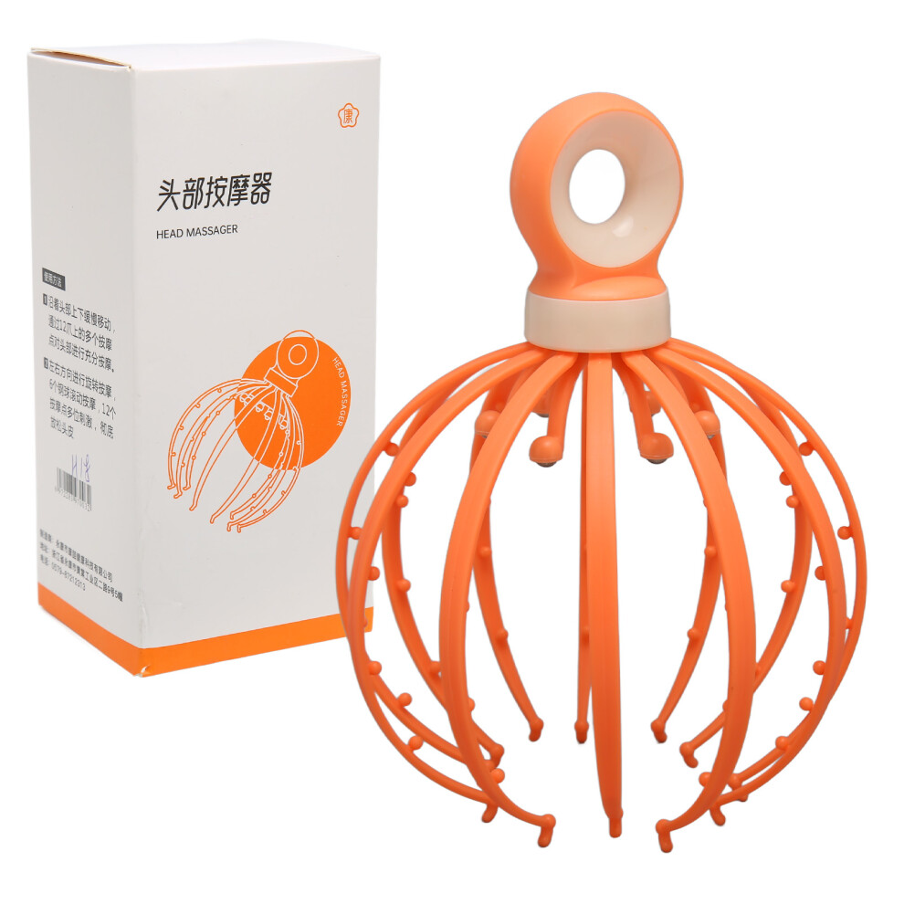 Octopus head scalp massager handheld mini portable claw