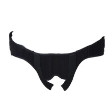 (Black L) Herntialeistenband für Männer, verstellbar, schwarz