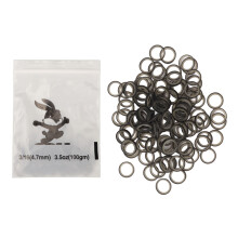 (Black) 500 Zahnkautschukbänder 4,7mm 3,5oz Zugmischung Farbe