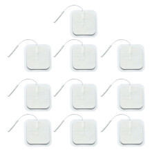 10x 2in Elektrodenpads 2mm Pin Stecker Wiederverwendbare Muskelpads