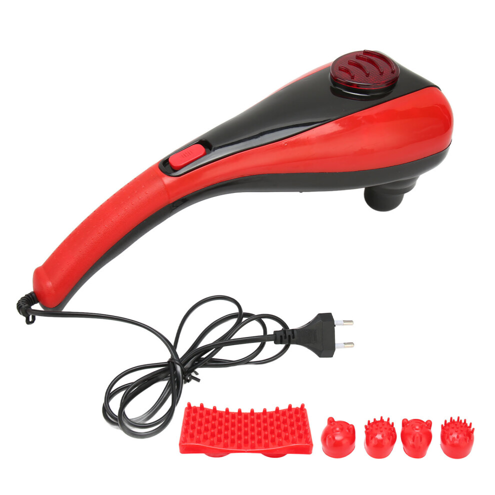 (EU Plug 220V) Handheld Massage Machine 5 Heads Deep Tissue EU Plug