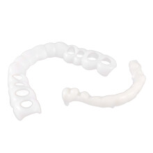 6x Falsche Zähne Zahnspangen Weiß Einfach Reinigbar Veneers