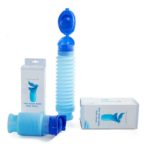Blauwe 750ML Herbruikbare Urinefles voor Auto