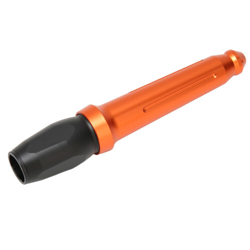 (Orange) Penna Tattoo Manuale in Alluminio Portatile Nera