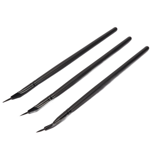 3x Ultrafeine Angled Eyeliner Pinsel Set
