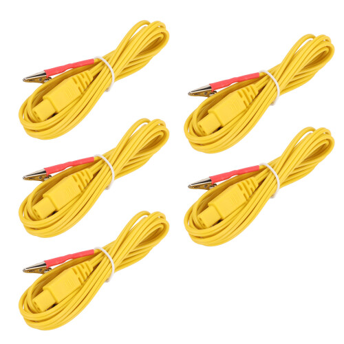5x Geel TENS Elektrode Draad Kabel 1