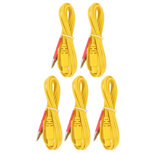 5x Geel TENS Elektrode Draad Kabel 2