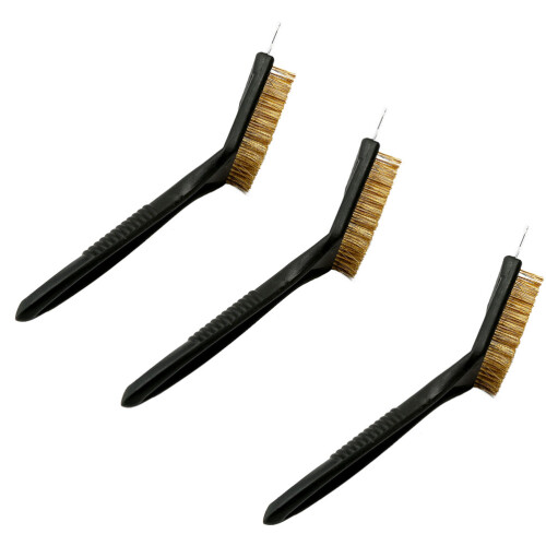 3Pcs Koppartråd Borste För Bbq Grill Rengöring