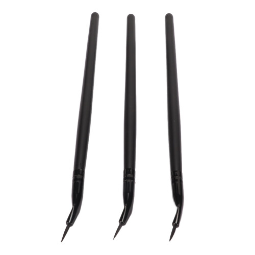3x Ultrafeine Angled Eyeliner Pinsel Set 1