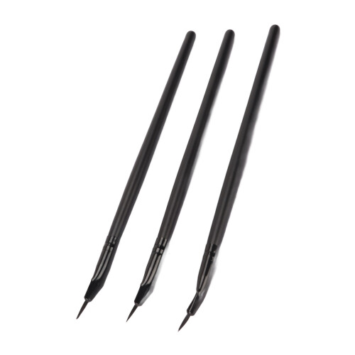 3x Ultrafeine Angled Eyeliner Pinsel Set 2
