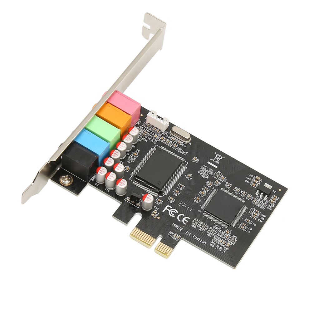 Pcie 5.1 Sound Card 6 Channel Surround 24Bit 48Khz Plug & Play 4221356748125