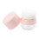 Pink Portable Loose Powder Box with Puff Ps Makeup Storage Case 1